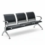 3 seater metal tandem chair with cushion for waiting area