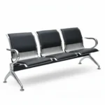 3 seater metal tandem chair with cushion for waiting area