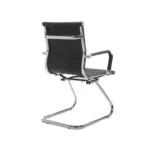 Side view of the Cross Fix Chair featuring ergonomic design with fixed armrests, durable frame, and comfortable seat, ideal for office and workspace use