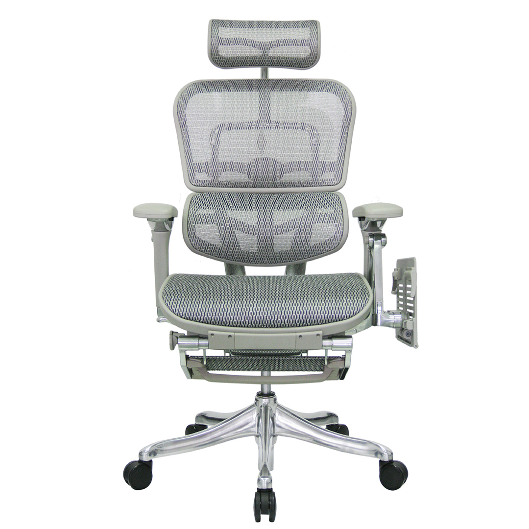 ergohuman chair with footrest