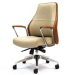 Glammy luxury executive chair with cushioned seat and armrests