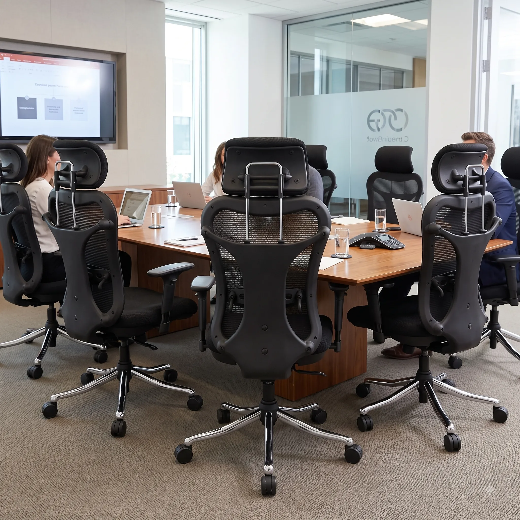 optima chair shown in conference room setup