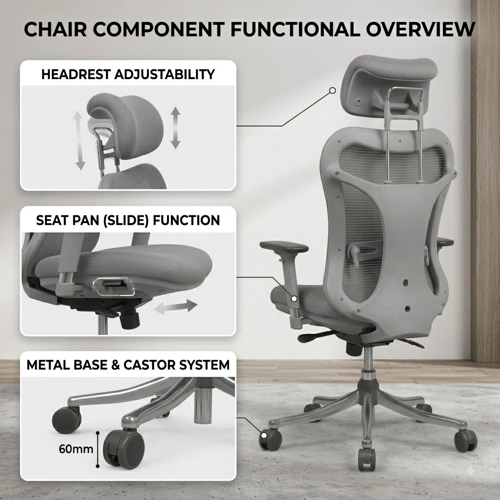 chair components functional overview