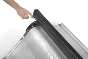 Public waiting area 3 seater metal chair no cushion design