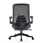 Petal Black Revolving Chair