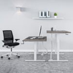Q8741 Manual Sit & Stand Height Adjustable Desk - Image 2