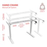 Q8741 Manual Sit & Stand Height Adjustable Desk - Image 4