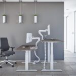AS5689 - Dual Motor 3 Stage Electric Height Adjustable Sit & Stand Desk - Image 2