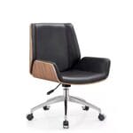 Side view of the Jurish Medium Back Chair featuring sleek design and enhanced comfort and support