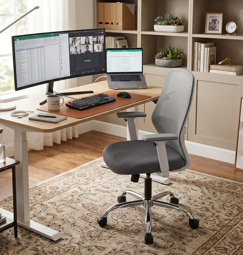 polar chair work from home setup