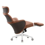 Side view of Rapid medium back chair with chrome base and tilt mechanism