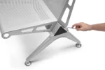 Armada 3 Seater Durable Metal Tandem Chair without Cushion for Long-Lasting Use