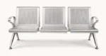 Armada 3 Seater Heavy Metal Tandem Seating without Cushion – Strong Steel Bench