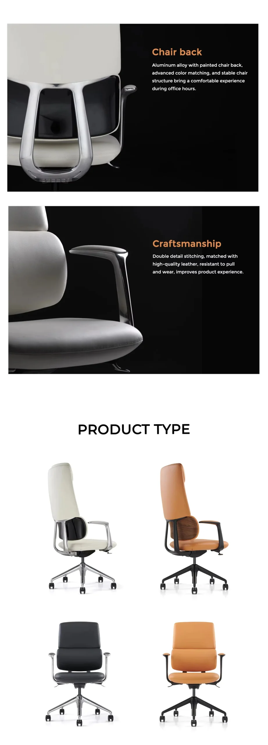 majestic office boss chair leather armrest detail scaled