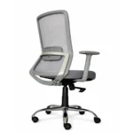 Marvel medium back chair 2.0 grey mesh back side profile