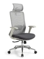 Marvel 2.0 Deluxe Grey Ergonomic Office Chair Front Angle View