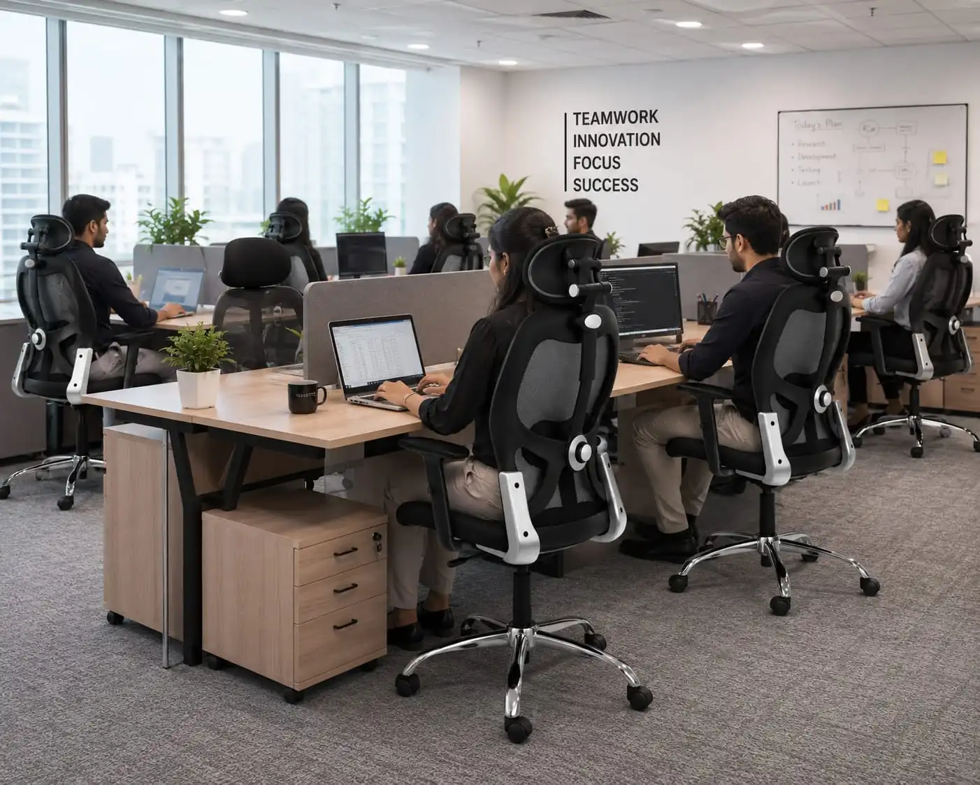 Matrix chair deisgn office setup