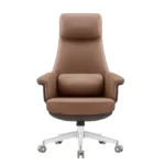 Carnival high back chair brown front view