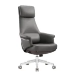 Carnival high back chair grey front angle view