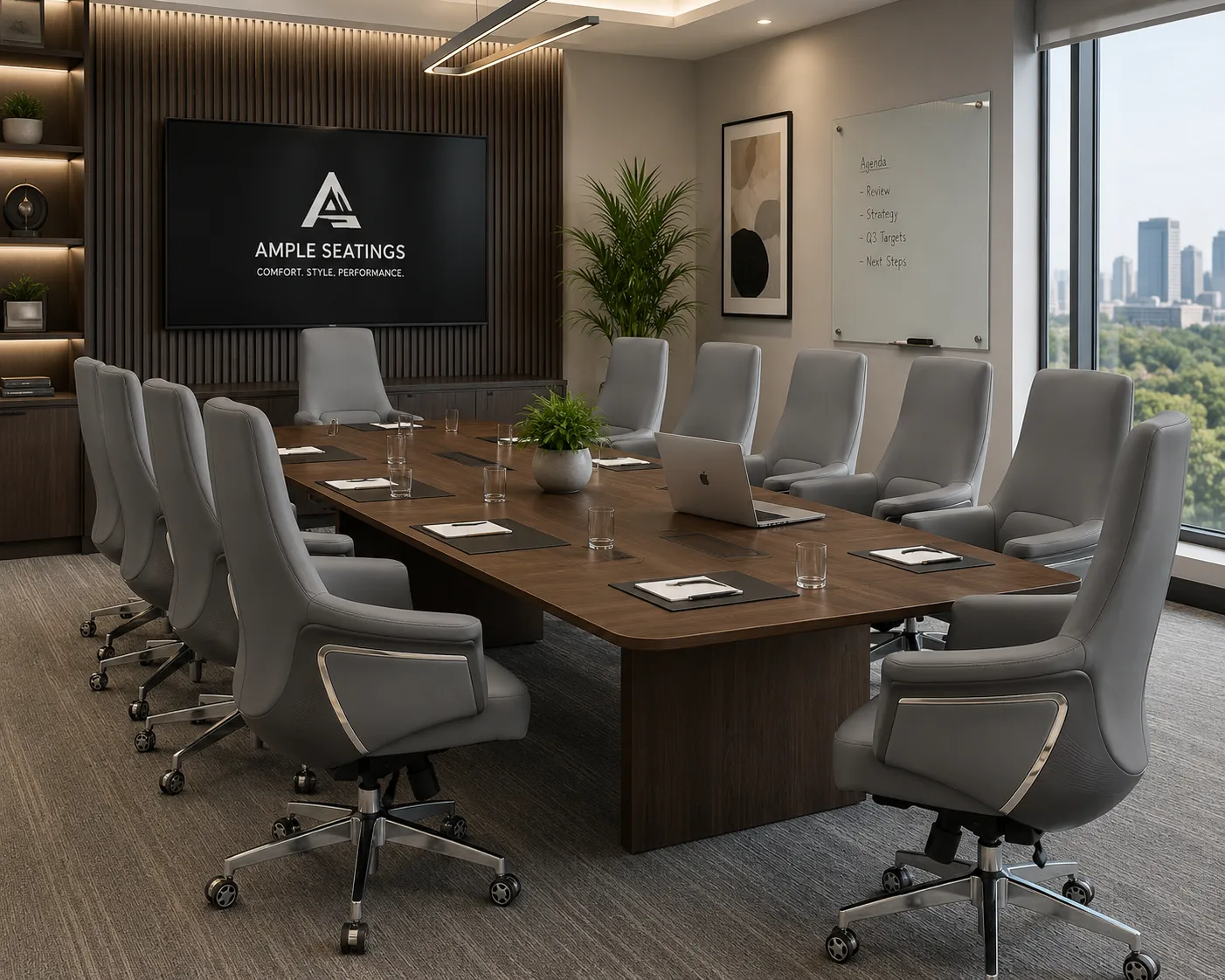 carnival medium back conference chair